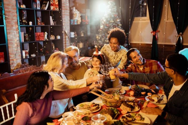 Family enjoys celebrating Christmas and New Year's